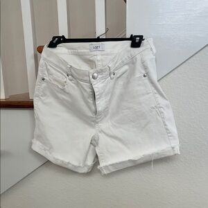 LOFT Women's Crisp White Jean Shorts